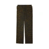 BURBERRY Relaxed fit leopard print cotton trousers