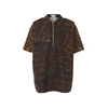 BURBERRY Short-sleeve leopard print cotton shirt