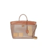 BURBERRY LEATHER SOCIETY TOP HANDLE BAG