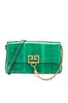 GIVENCHY GIVENCHY SMALL CHARM SHOULDER BAG IN GREEN,GIVE-WY621