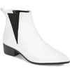Jeffrey Campbell Mist Chelsea Waterproof Rain Boot In White Shiny
