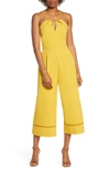 Adelyn Rae Layla Culotte Jumpsuit In Marigold