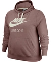 NIKE PLUS SIZE GYM VINTAGE HOODIE