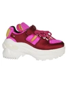 Maison Margiela 50mm Retro Fit Silk Satin Sneakers In Fucsia