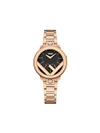 Fendi Run Away Watch, 36mm In Rose Gold/ Black/ Rose Gold