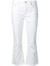 Michael Michael Kors Studded Kick Flare Jeans In White