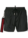 DSQUARED2 WRIST STRAP DETAILED SWIM SHORTS