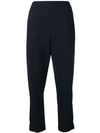 P.a.r.o.s.h Straight Leg Stripe Trousers In Blue