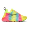 Stella Mccartney Multicolor Eclypse Lace Sneaker In Neon Yellow / Multi