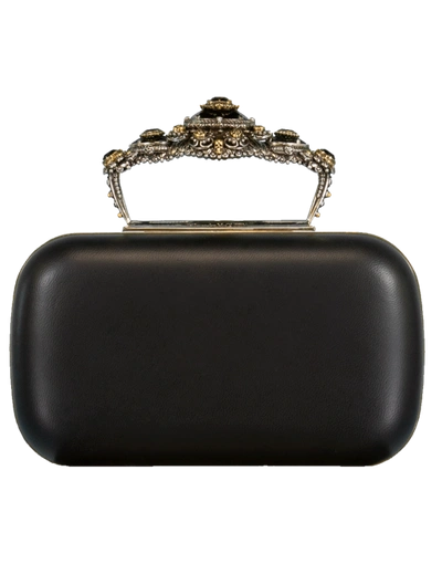 Alexander Mcqueen Jeweled Clutch - 黑色 In Black