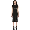 MAISON MARGIELA MAISON MARGIELA BLACK DECORTIQUE EMBROIDERED DRESS