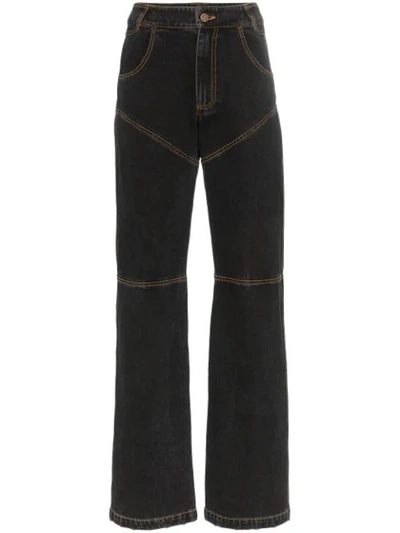 Telfar Contrast Stitch Bootcut Jeans - 蓝色 In Blue