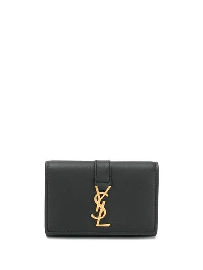 Saint Laurent 经典logo钥匙包r - 黑色 In Black