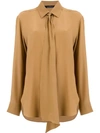 Rokh Hemd Mit Knotendetail - Braun In Brown
