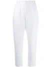 ALTEA ALTEA HIGH WAIST TROUSERS - WHITE