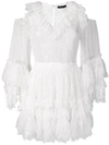 AMEN AMEN RUFFLE DRESS - WHITE