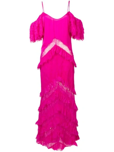 Amen Cold Shoulder Gown - 粉色 In Pink