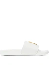 Giuseppe Zanotti White Briel Vague Slides In White