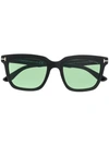 Tom Ford Square Shape Sunglasses In Black
