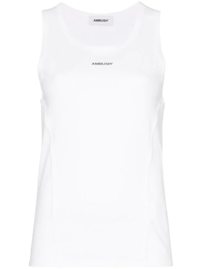Ambush Waves Logo Print Vest Top - 白色 In White