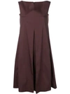 ANTONELLI ANTONELLI SLEEVELESS SHIFT DRESS - BROWN