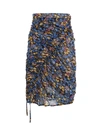 ATLEIN Floral Stretch Ruche Skirt,J73192-TN82-C0120