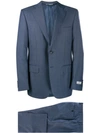 CANALI CANALI 细条纹二件式西装套装 - 蓝色