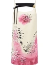 PRADA DUCHESSE DRESS WITH TIE-DYE PRINT