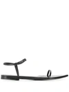 JIL SANDER JIL SANDER POINTED-TOE SANDALS - BLACK