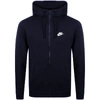 NIKE FULL ZIP CLUB HOODIE NAVY,117548