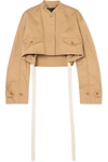 GIVENCHY CROPPED COTTON-DRILL BOMBER JACKET
