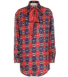 GUCCI Printed silk shirt,P00380754