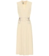 GUCCI PLEATED STRETCH-CRÊPE MIDI DRESS,P00380782