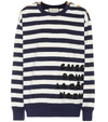 GUCCI STRIPED COTTON-JERSEY SWEATSHIRT,P00380794