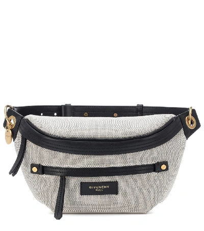 Givenchy Whip Canvas Belt Bag - 灰色 In Black/white