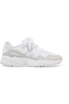 ADIDAS ORIGINALS YUNG-96 MESH, FAUX SUEDE, NUBUCK AND LEATHER SNEAKERS