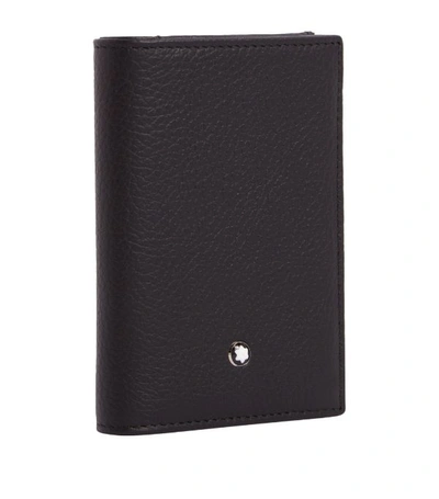 Montblanc Grained Leather Billfold Wallet In Black