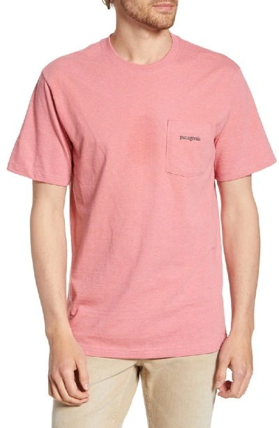 Patagonia P-6 Logo Pocket Responsibili-tee T-shirt - Sticker Pink