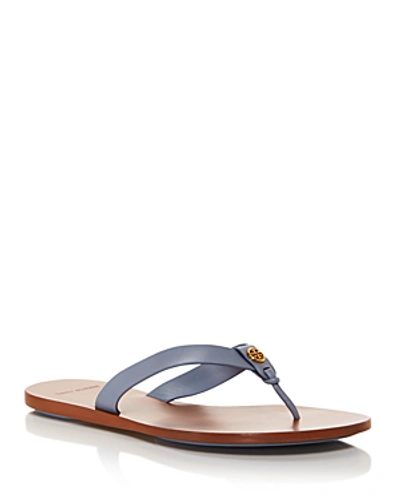 Tory Burch Women's Manon Leather Thong Sandals In Cloud Blue