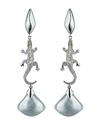 ALEXIS BITTAR LIZARD CLIP-ON EARRINGS,AB91E002010