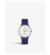 JUNGHANS 027/4846.00 MEISTER DAMEN STAINLESS STEEL AND LEATHER WATCH,757-10001-027484600