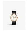 Junghans 027/7845.00 Meister Damen Gold-plated And Leather Watch In Black