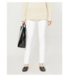 Joseph New Eliston Stretch-gabardine Slim-leg Trousers In White