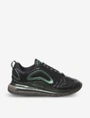 Nike Men's Air Max 720 Running Shoes, Black - Size 11.0 In Black+silver