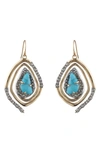 ALEXIS BITTAR SPIRAL DROP EARRINGS,AB91E010