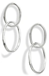 ARGENTO VIVO HAMMERED OVAL LINK EARRINGS,116154G