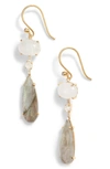 ARGENTO VIVO ARGENTO VIVO SEMIPRECIOUS STONE DROP EARRINGS,125006GMLB