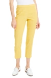 Theory Eco Crunch Wash Basic Pull-on Pants In Orange Blossom