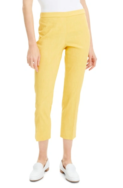 Theory Eco Crunch Wash Basic Pull-on Pants In Orange Blossom