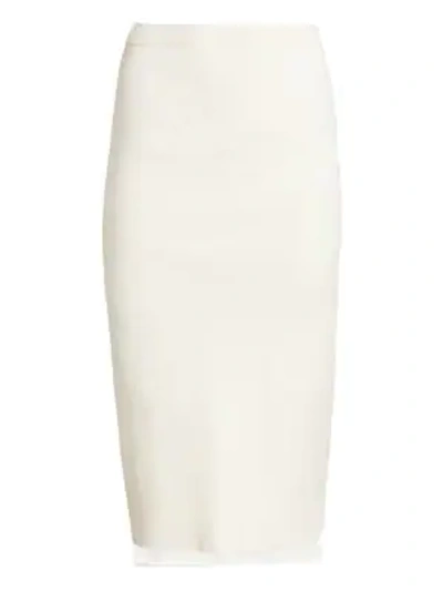 Proenza Schouler Knit Midi Skirt In Off White